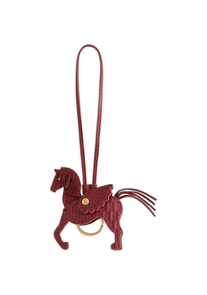 KITH Pegasus leather key holder - Red