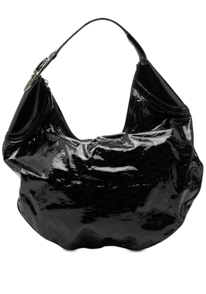 Gucci Pre-Owned 2000-2015 Patent Horsebit Glam hobo bag - Blue