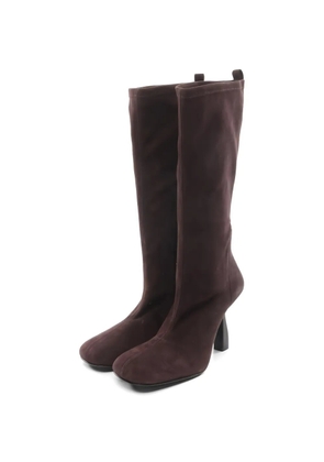 Hermès Pre-Owned 2010s Halo suede high boots - Brown