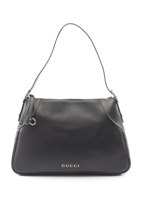 Gucci Pre-Owned 2016-2026 Medium GG Emblem Leather shoulder bag - Black