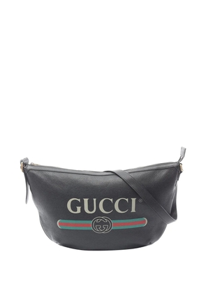 Gucci Pre-Owned 2016-2026 Gucci Logo Half Moon shoulder bag - Black
