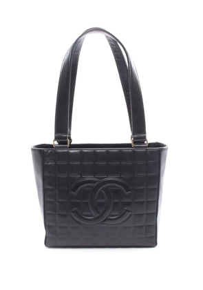 CHANEL Pre-Owned 2002-2003 CC Chocolate Bar Lambskin tote bag - Black