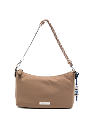 Karl Lagerfeld Ikon Karl and Choupette-charm shoulder bag - Neutrals