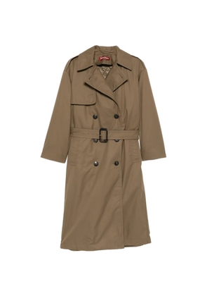Max Mara double-breasted belted coat - Green