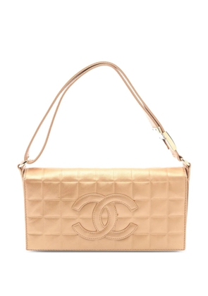 CHANEL Pre-Owned 2002-2003 Chocolate Bar Leather shoulder bag - Gold