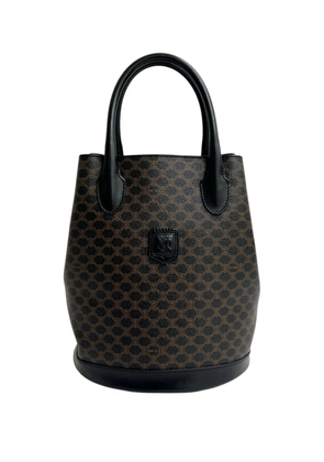 Celine Pre-Owned 1996 Macadam Coated Canvas bucket bag - Brown