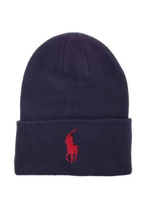Polo Ralph Lauren Big Pony cuff beanie hat - Blue