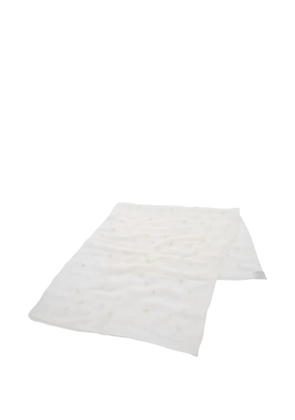 Hermès Pre-Owned 2010s embroidered silk scarf - Neutrals