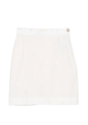 Vivienne Westwood floral mini skirt - White