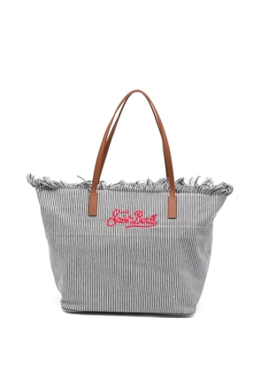 MC2 Saint Barth City stripe-pattern tote bag - Black