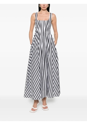 Sportmax Filmato striped midi dress - Black