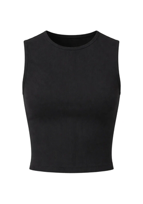 Reformation cropped round-neck tank top - Black