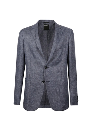 Zegna single-breasted blazer - Blue