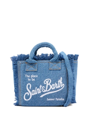 MC2 Saint Barth Kids mini Vanity fringed-detail tote bag - Blue