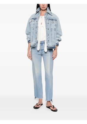VETEMENTS panel raw-edge jeans - Blue