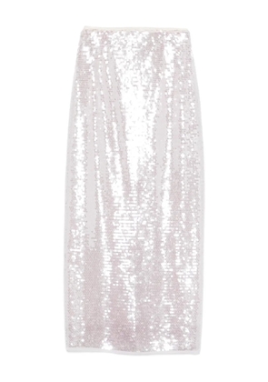 Forte Forte sequin-embellished pencil skirt - Pink