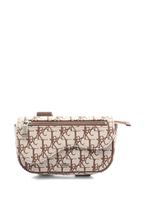 Christian Dior Pre-Owned x Travis Scott Cactus Jack 2000s Saddle canvas arm wallet - Neutrals