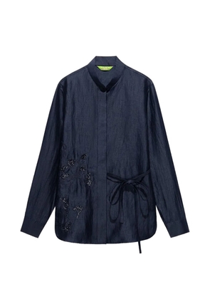 Shanghai Tang tie-detail shirt - Blue