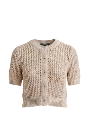Toccin Janice short-sleeve button cardigan - Neutrals