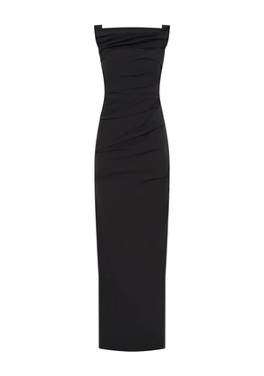 Rachel Gilbert Camille draped cut-out gown - Black