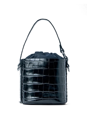 Vivienne Westwood croc-embossed drawstring bucket bag - Black