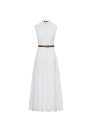 Max Mara belted maxi dress - White