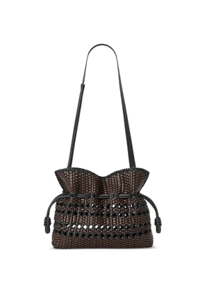 LOEWE medium Falmenco woven clutch bag - Brown
