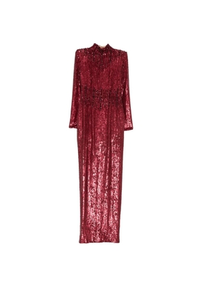 M.Marquise Ruby sequin-embellishment maxi dress - Red