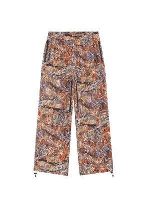 IUTER taped print trousers - Neutrals