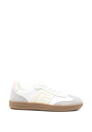 Balmain Swan leather sneakers - White