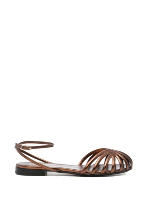 Alevì caged flat sandals - Brown
