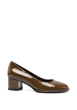 LINDA BAUMANN round-toe block-heel pumps - Brown
