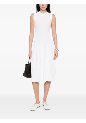 Max Mara Pegizio ribbed midi dress - White