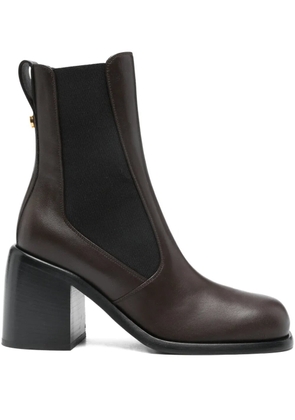 Sergio Rossi 80mm block-heel boots - Brown