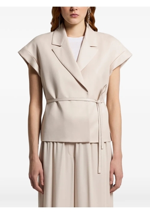 Peserico belted blazer - Neutrals