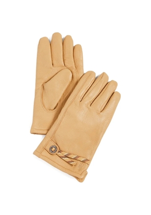 Polo Ralph Lauren rope-detail leather gloves - Neutrals