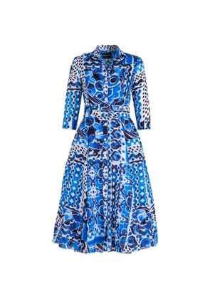 Samantha Sung Aster midi dress - Blue