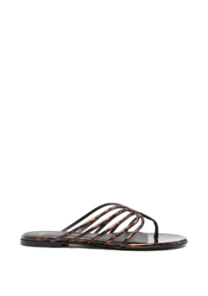 Alevì printed flat sandals - Brown
