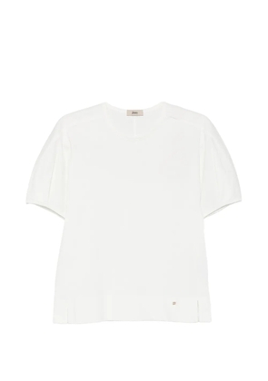 Herno pleated short-sleeve T-shirt - White