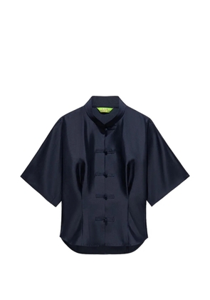 Shanghai Tang mandarin-collar blouse - Blue