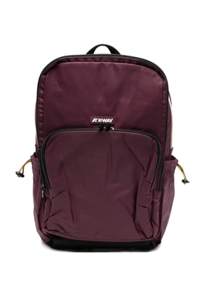 K-Way Gizy logo-patch backpack - Purple