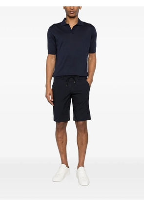 Lardini open collar T-shirt - Blue