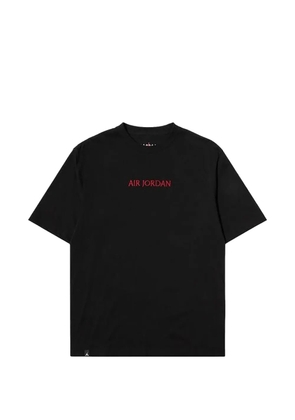 Jordan Wordmark logo-embroidered T-shirt - Black