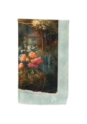 D'aniello floral print scarf - Green
