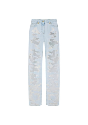 Elisabetta Franchi destroyed jeans - Blue