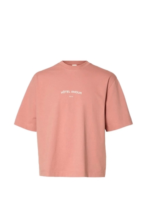 SELECTED crew-neck T-shirt - Pink