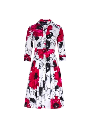 Samantha Sung Audrey floral-print midi dress - White