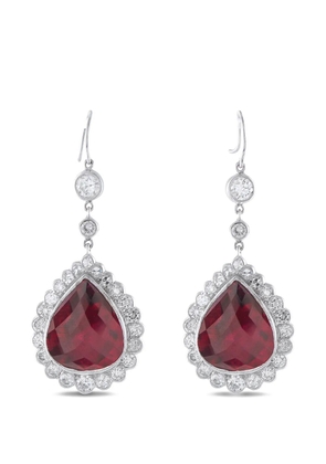 LB Exclusive diamonds and rubellite earrings - Silver