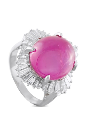 LB Exclusive ruby and diamonds ring - Silver