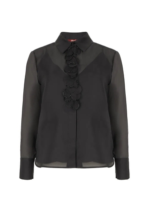 Max Mara ruffled-collar blouse - Black